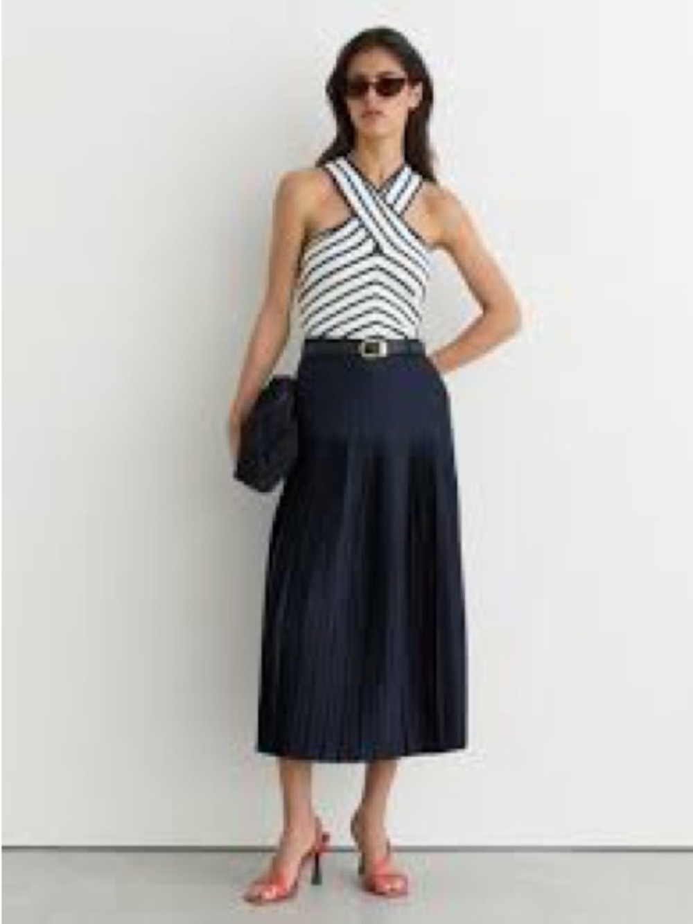 Designer Gerard Dare Navy Medium Skirt
